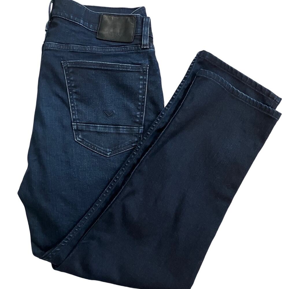 Hudson Jeans Blue Straight-Leg Denim Classic